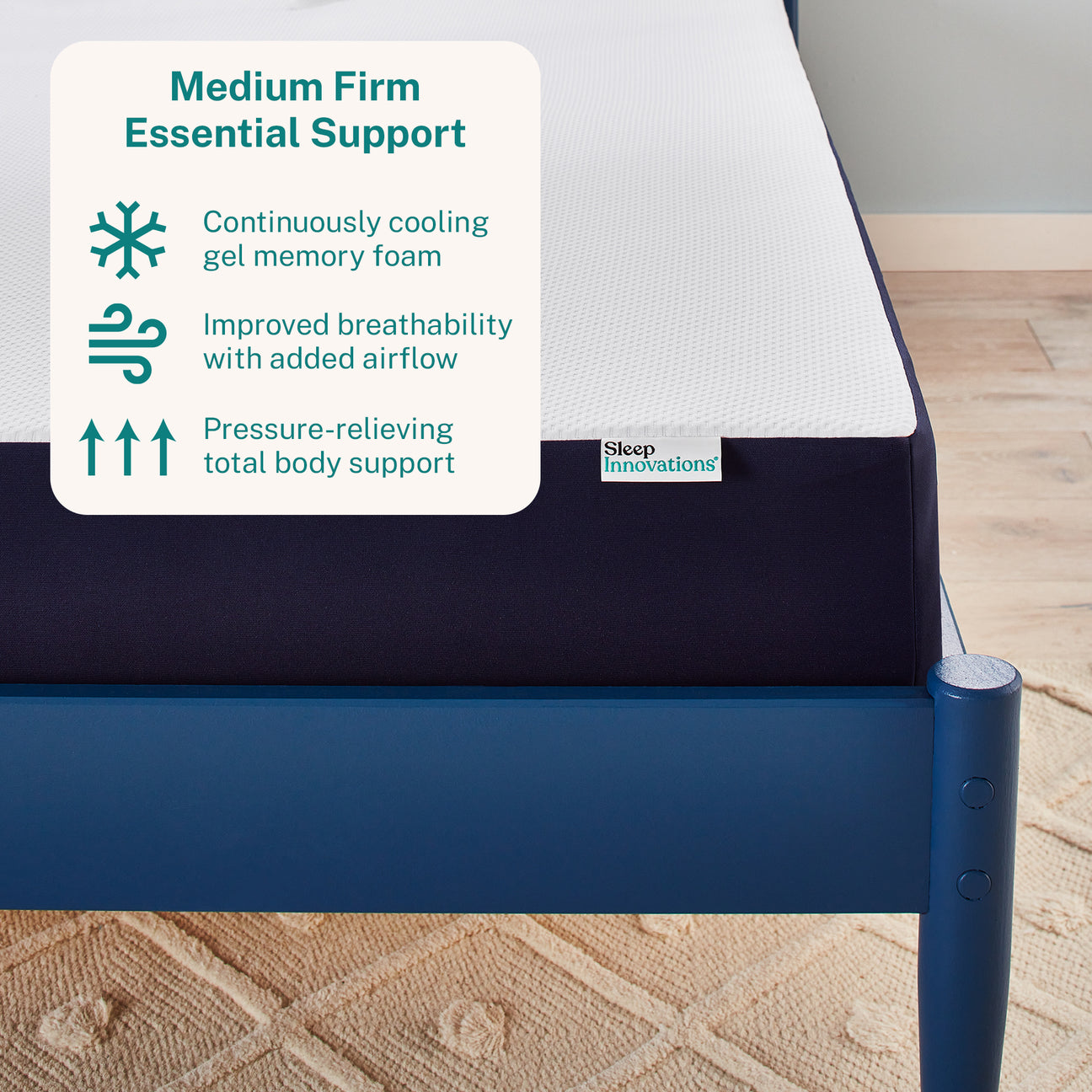 Marley 10" Medium-Firm Cooling Gel Memory Foam Mattress