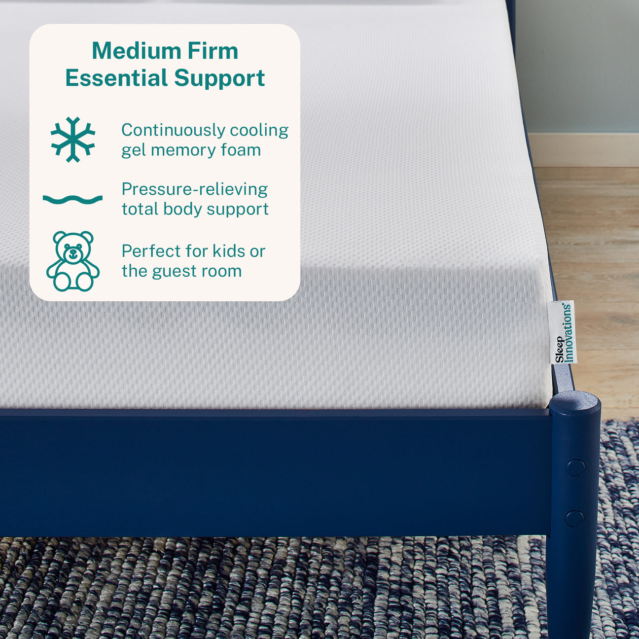 Marley 8" Medium-Firm Cooling Gel Memory Foam Mattress