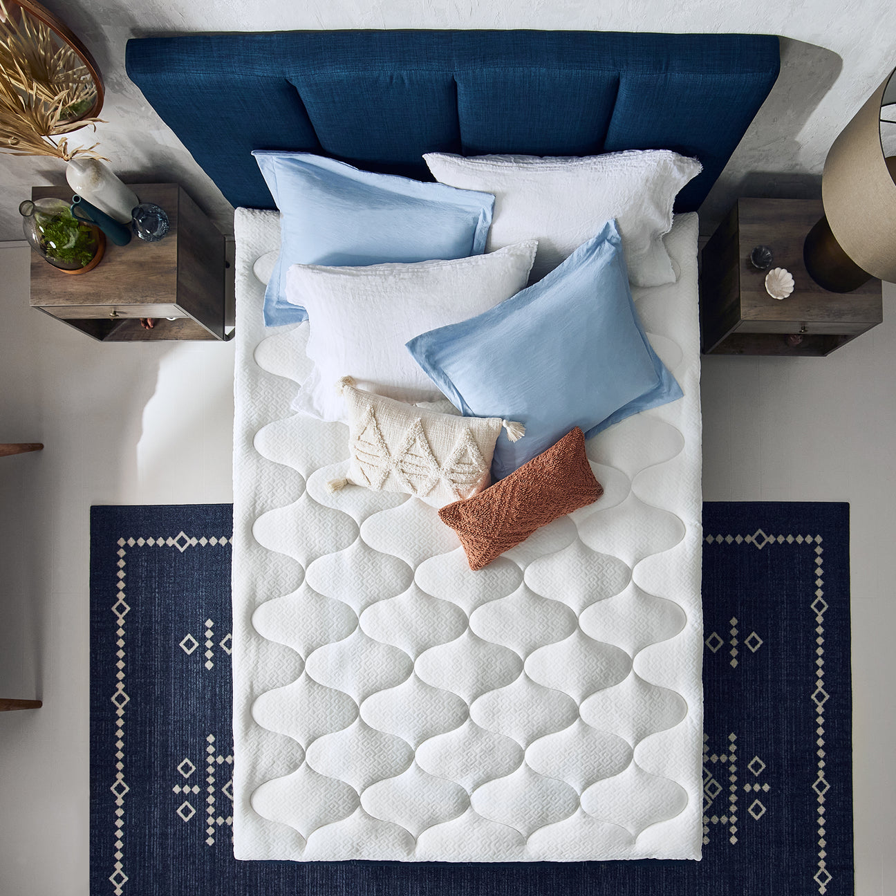 4" Cool Comfort Dual Layer Gel Memory Foam Mattress Topper