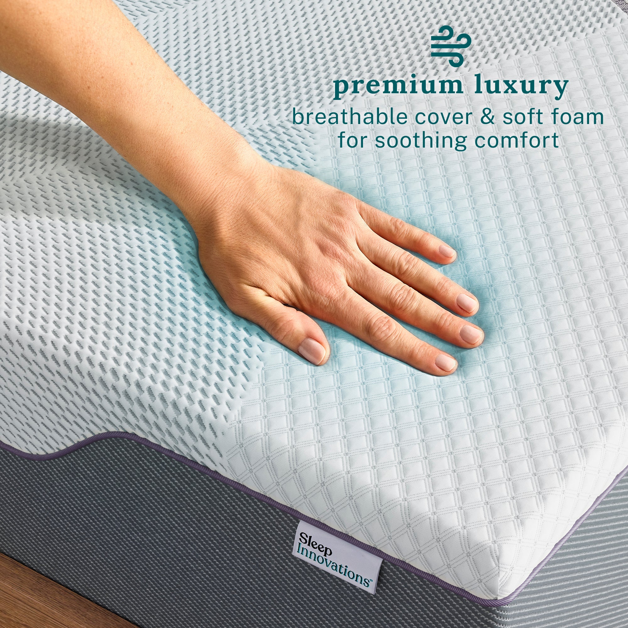 Shiloh 12" Medium Green Tea Memory Foam Mattress