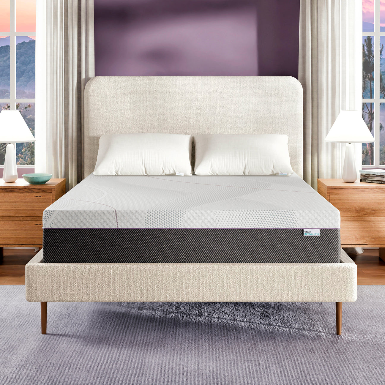 Shiloh 14" Medium Green Tea Memory Foam Mattress