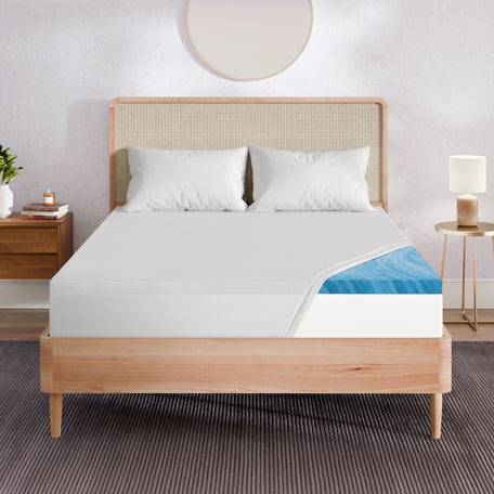 2 Inch Green Tea Gel Memory Foam Mattress Topper