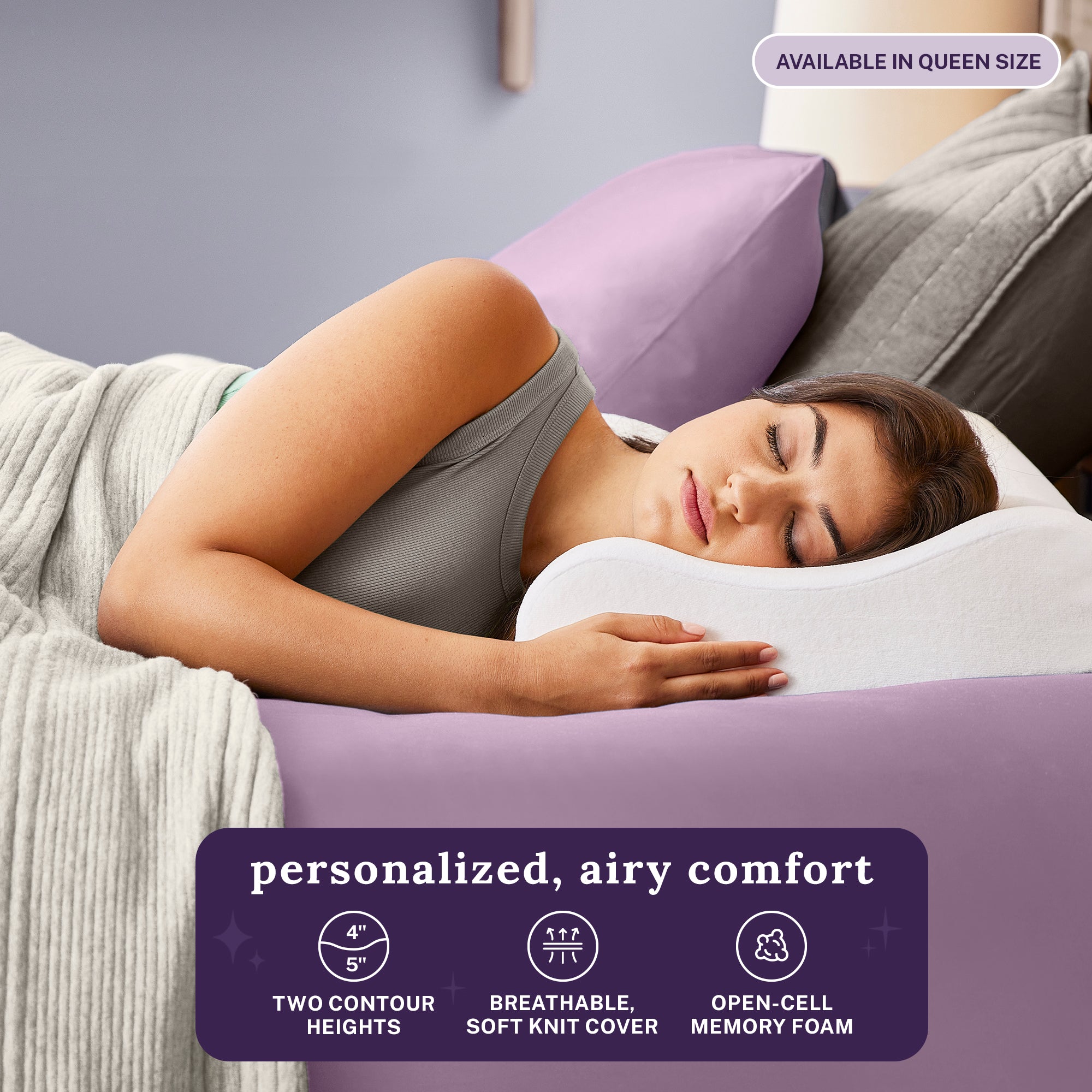 Almohada de espuma con memoria Contour
