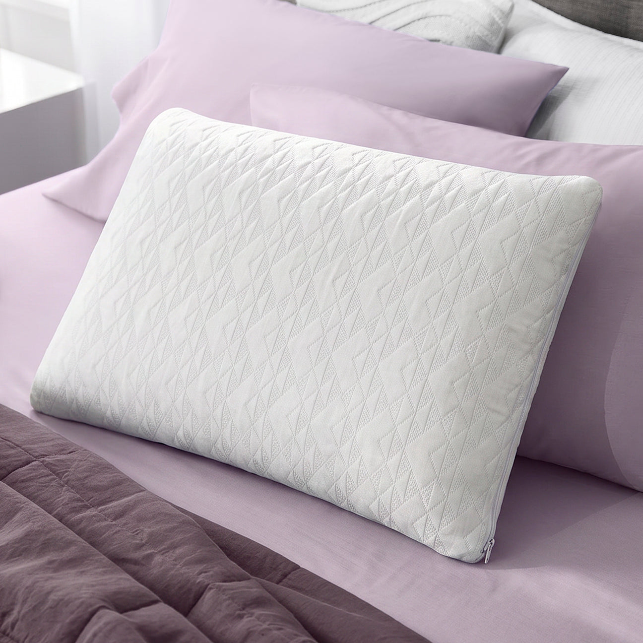 Forever Cool Memory Foam Pillow with Green Tea Cover