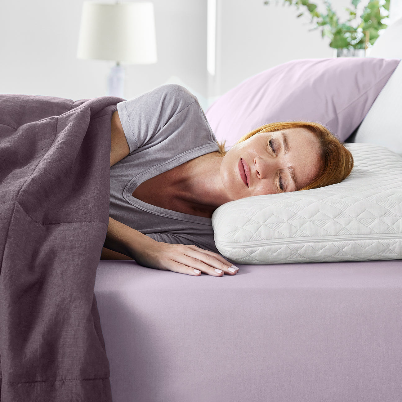 Forever Cool Memory Foam Pillow with Green Tea Cover