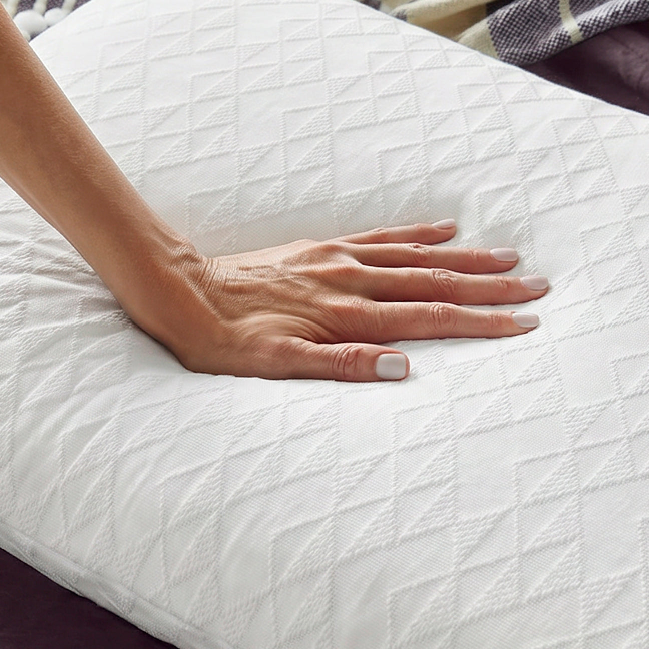 Forever Cool Memory Foam Pillow with Green Tea Cover