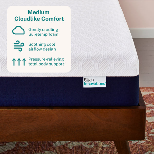 Shiloh 12" Medium Memory Foam Mattress