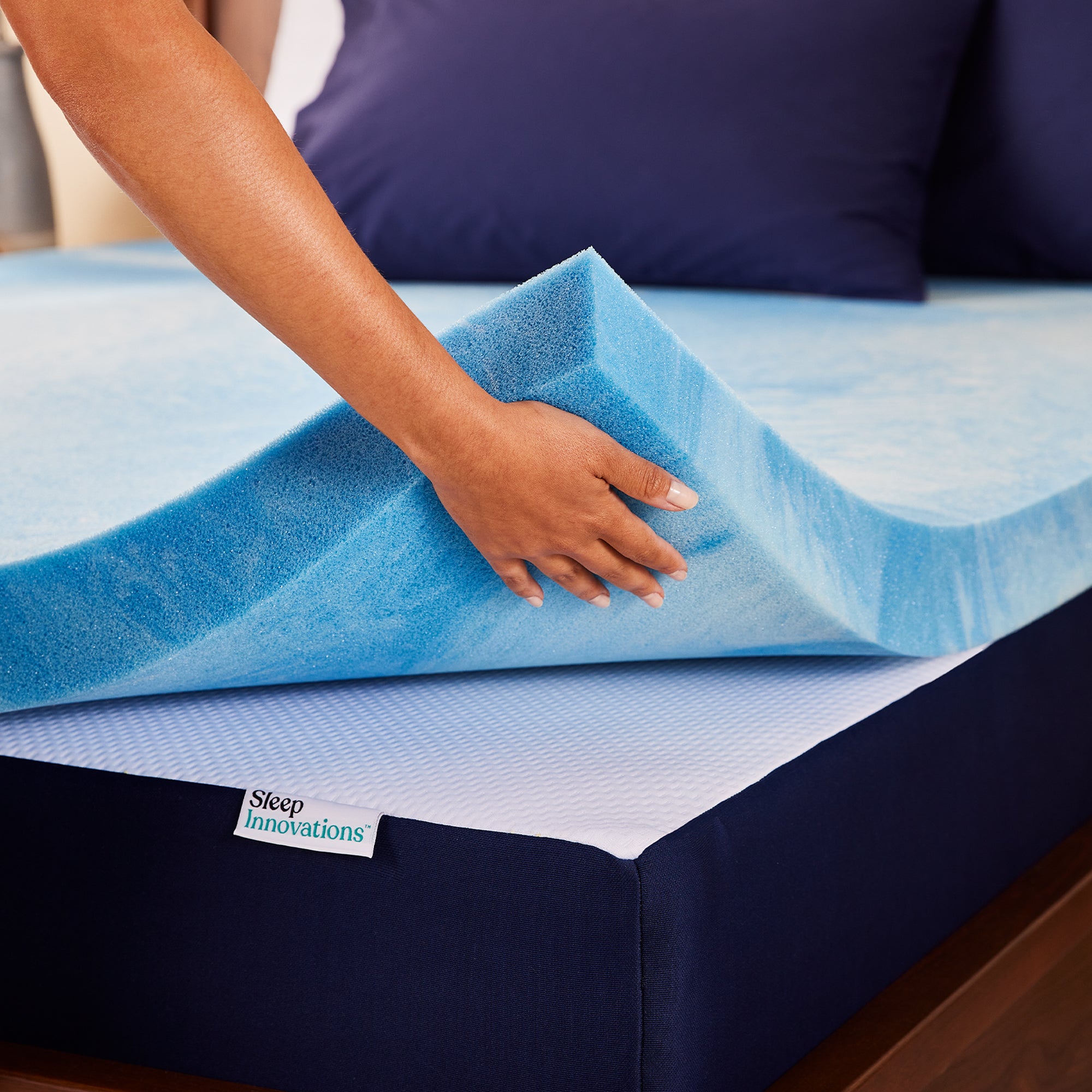 3" Gel Memory Foam Mattress Topper SleepInnovations
