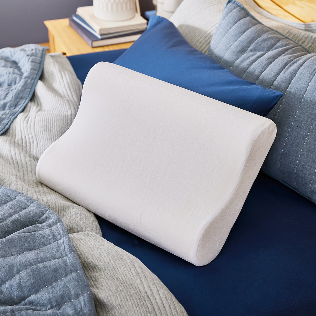 Memory Foam Lumbar Support Cushion with Plush Casing