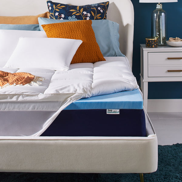 Sleep Innovations 4-Inch Dual Layer Mattress Topper – product image