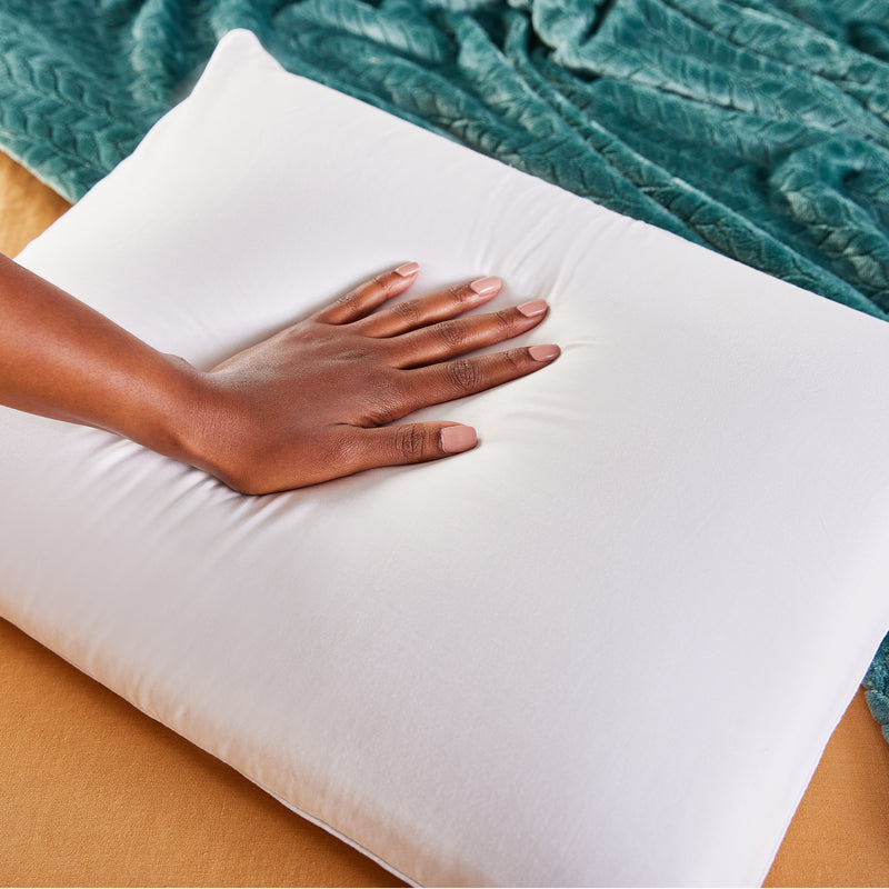 Reversible Cooling Gel Memory Foam + Memory Foam Pillow with Hypoallergenic Cover